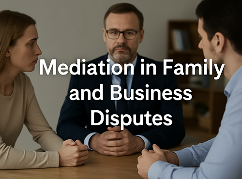 Mediation in Family Disputes and Business Conflicts