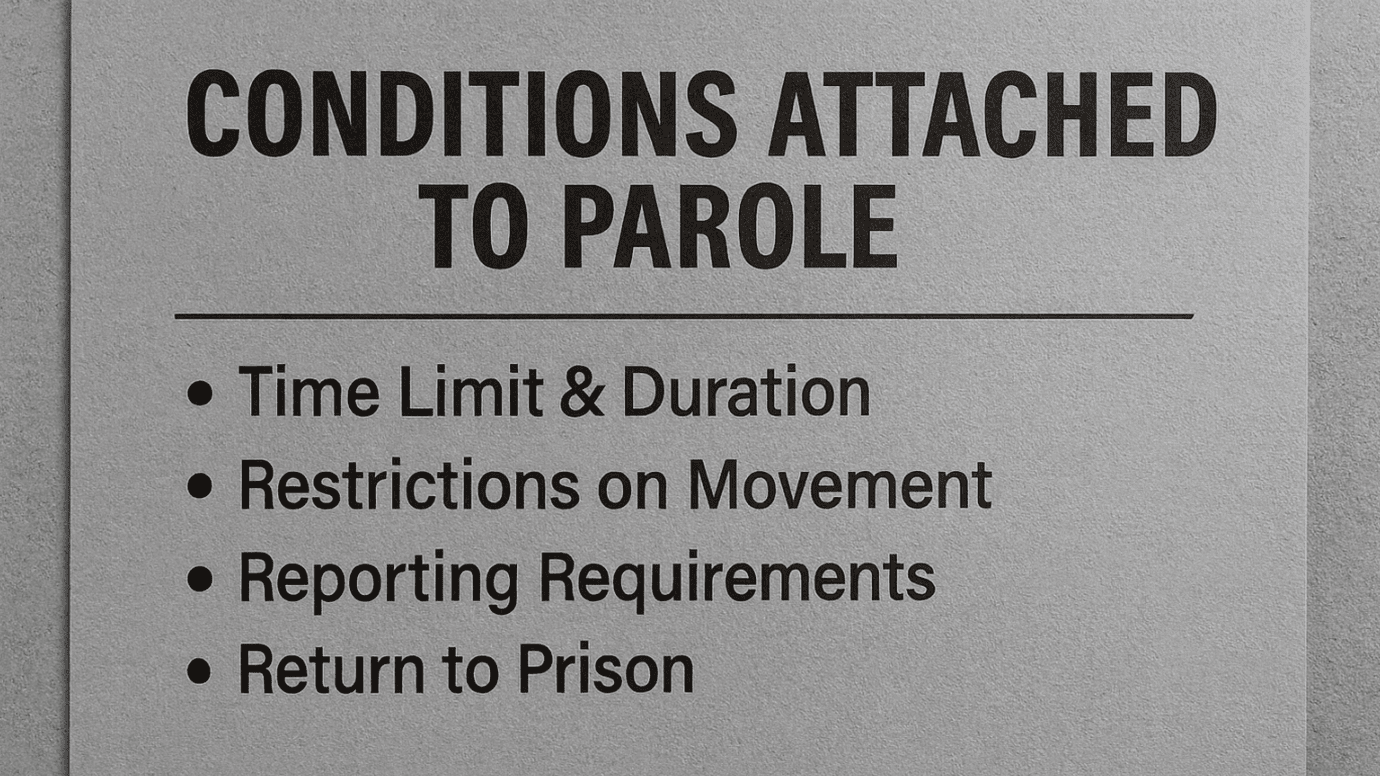Conditions Attached to Parole