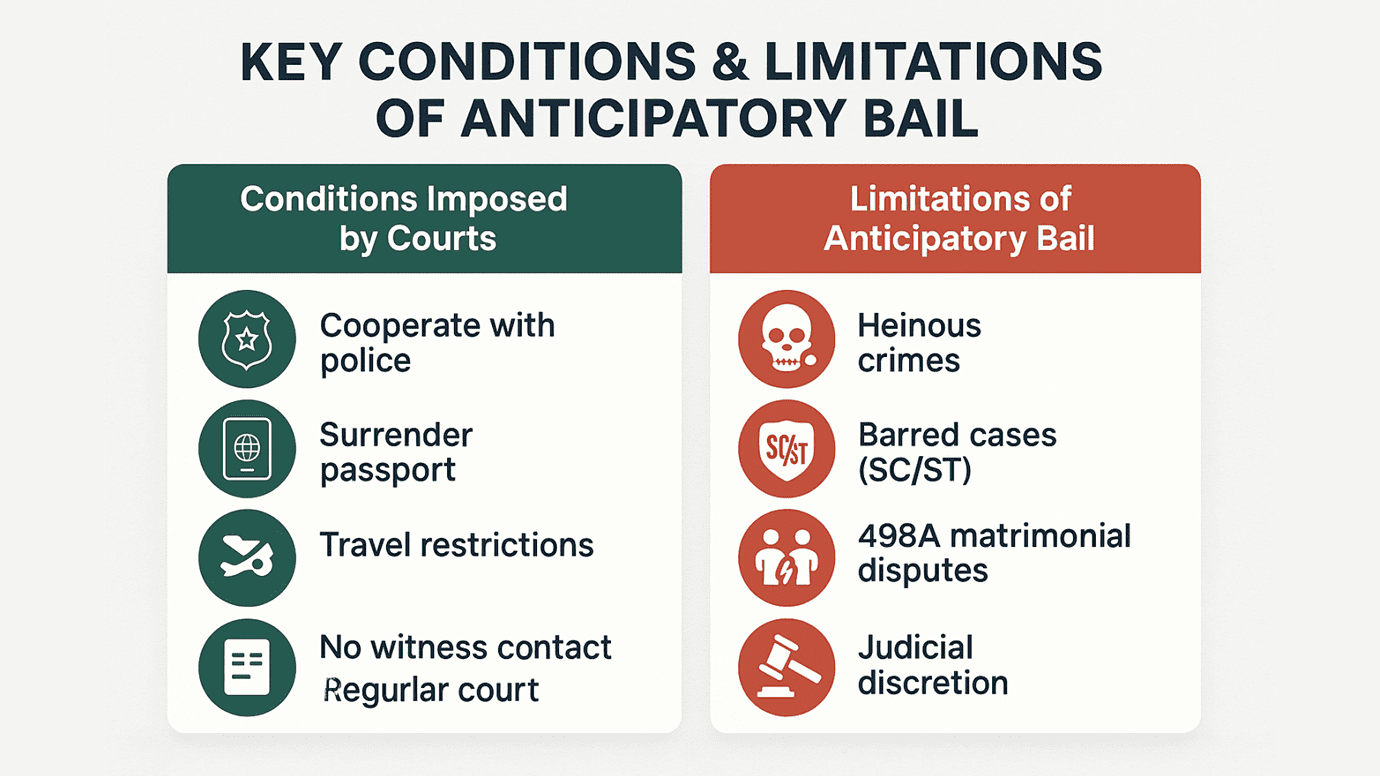 Key Conditions & Limitations of Anticipatory Bail